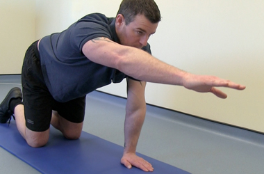 Arm raise in four point kneeling - South Tees Hospitals NHS Foundation ...