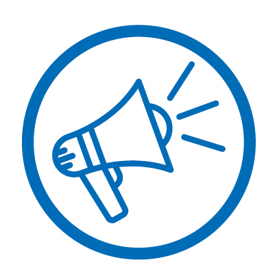 megaphone icon - signifying loud