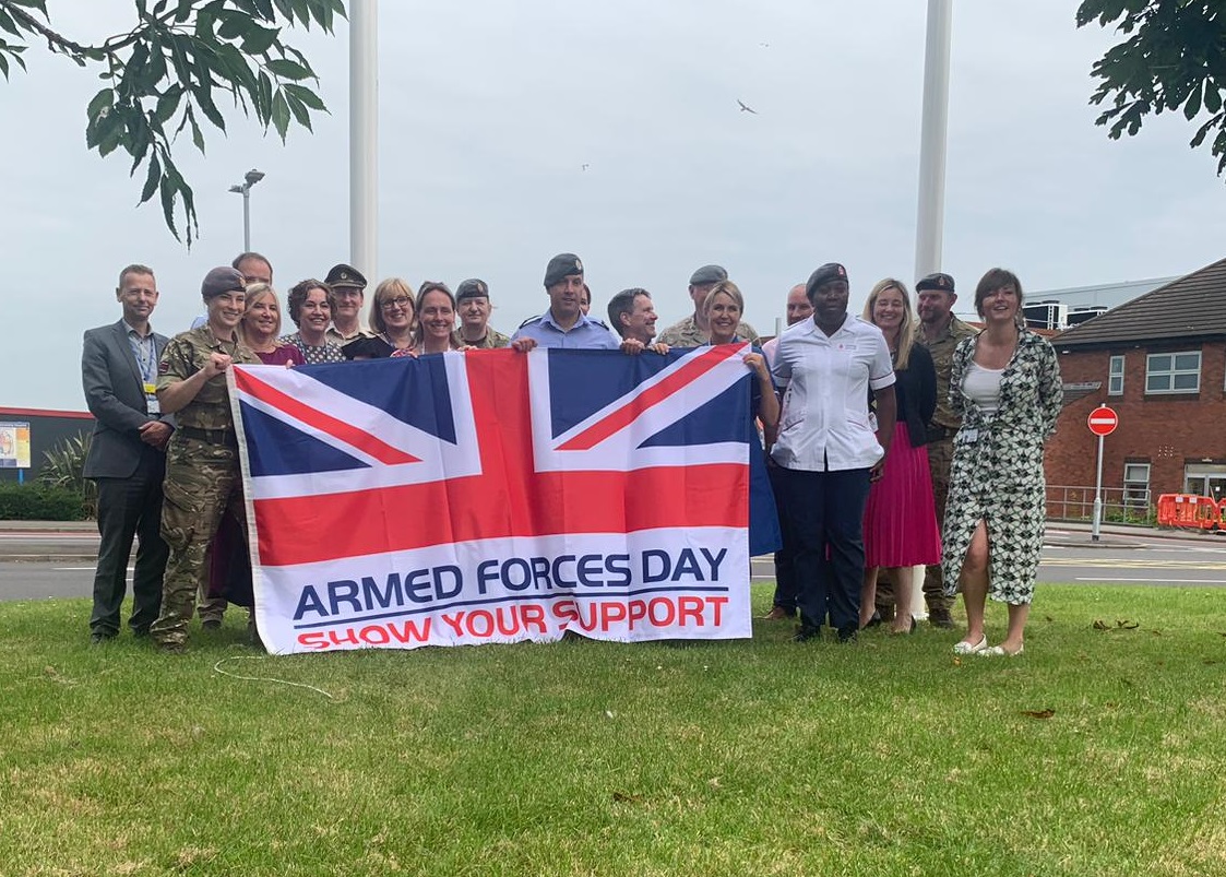 Armed Forces Week: Flag raisings take place across local hospital group ...