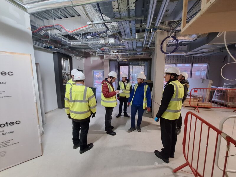 Work progressing inside the CDC