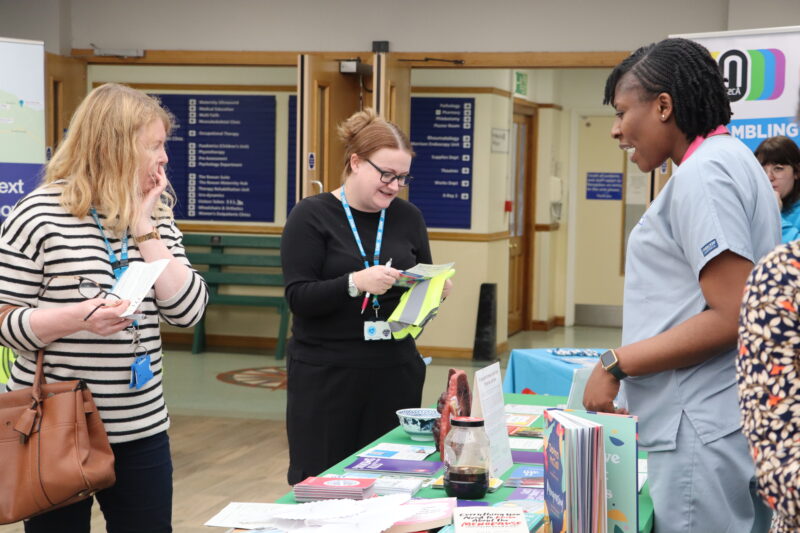 Staff at Festival of Finance in University Hospital of Hartlepool