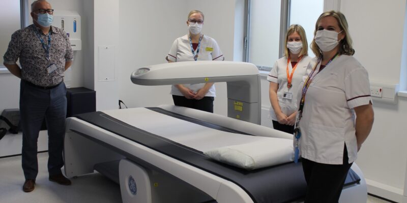 Julian Wenman, service manager with senior radiographers Donna Wilson, Janine Fegan and Jennifer Croker (left to right)