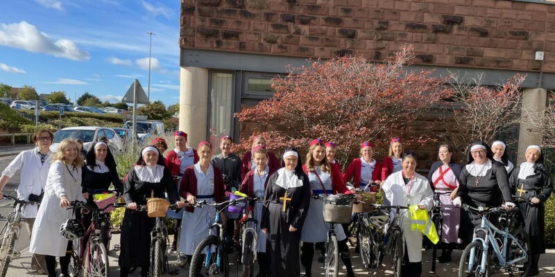 Midwifery team in fancy dress