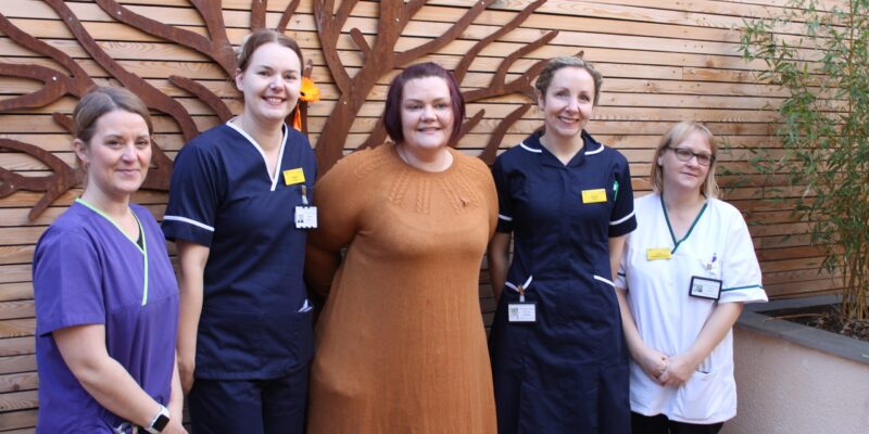 Beth Robinson and some of the pallative care team.