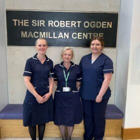 Haematology sisters Sarah Clarkson, Jennie Lawn, Emma Thomas (left to right)