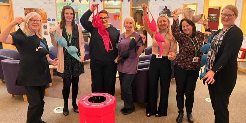 The Trinity Holistic Centre team with the bra bank