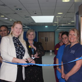 Redcar endoscopy ribbon cutting for official opening