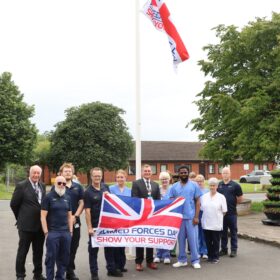 University-Hospital-of-Hartlepool-flag-raising